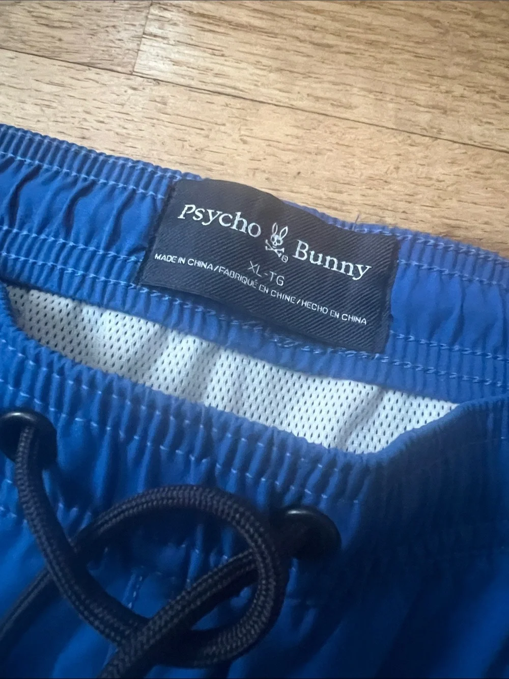Psycho Bunny Royal Blue Elastic Waist Swim Trunks